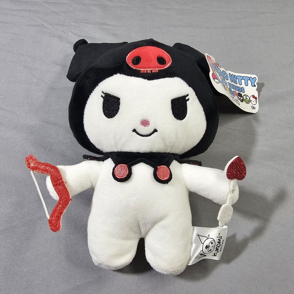 Sanrio Hello Kitty Friends Valentine Kuromi Cupid 10" Plush Bow Arrow NWT 2024